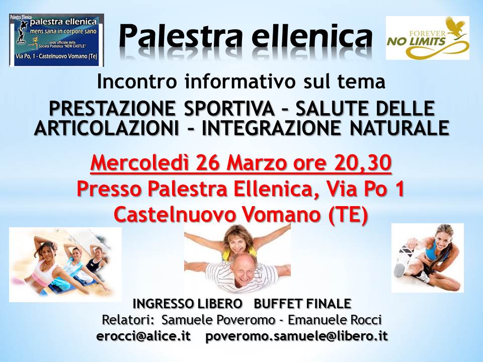 PRESTAZIONE SPORTIVA SALUTE DELLE ARTICOLAZIONI - INTEGRAZIONE NATURALE